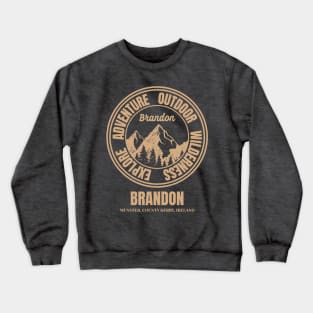 Brandon Hike, Ireland Mountain Hiking Crewneck Sweatshirt